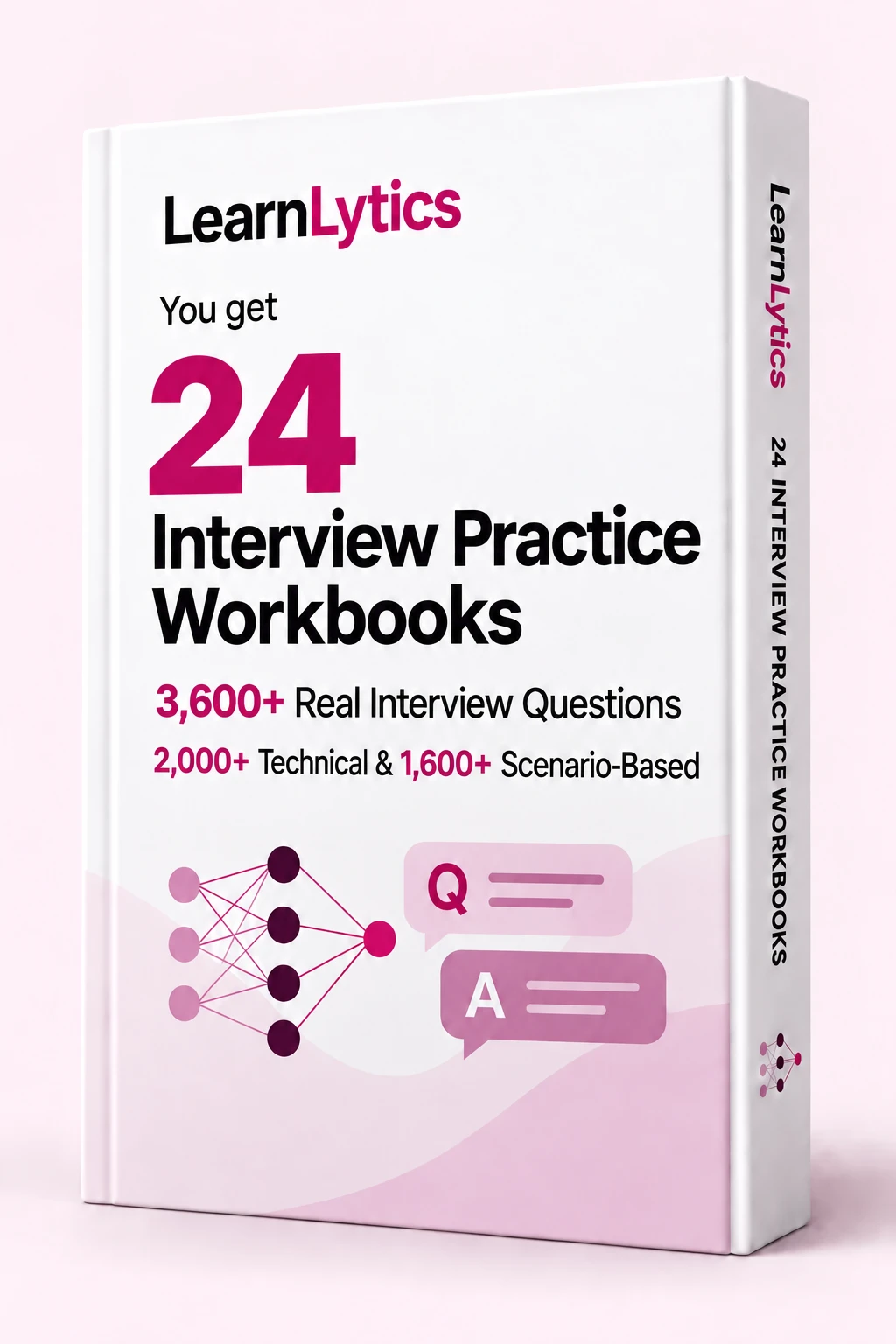 You get 24 Interview Practice Workbooks