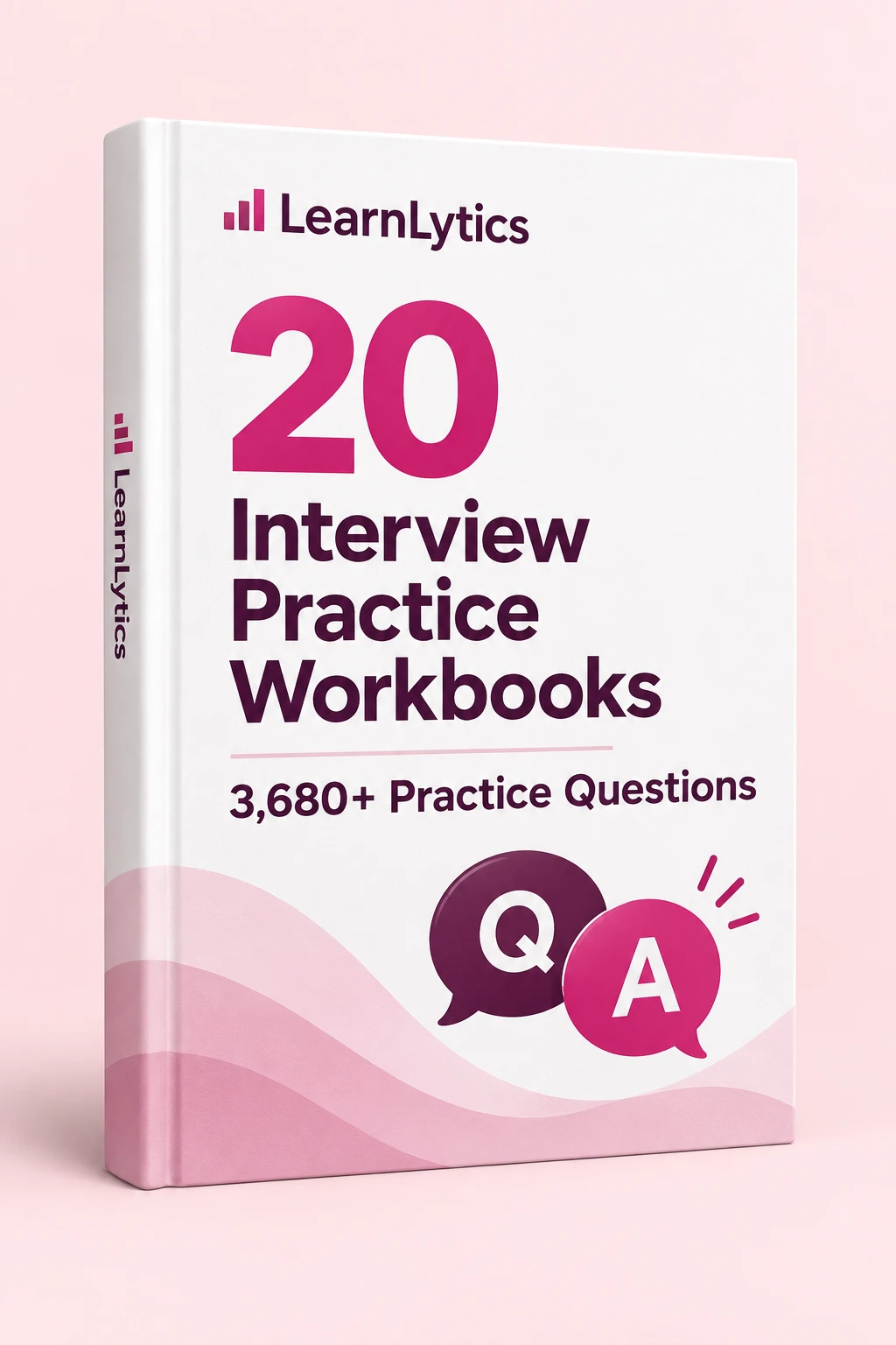 20 interview practice workbooks, 3680+ practice questions