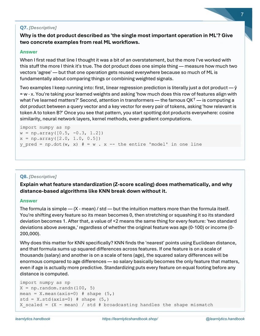 Vectors, Matrices & Operations — Chapter 1 Solution Manual preview